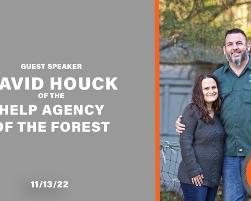 David Houck from Help Agency of the Forest