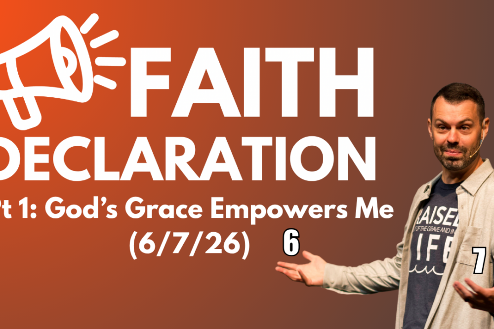 Faith Declaration Pt:1 God’s Grace Empowers Me